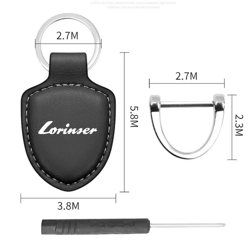Car PU Leather Keychain Pendant Key Gift Jewelry for Lorinser Mercedes Benz LS560MX LX MAYBAC MS500L LS500 W210211 Accessories 6