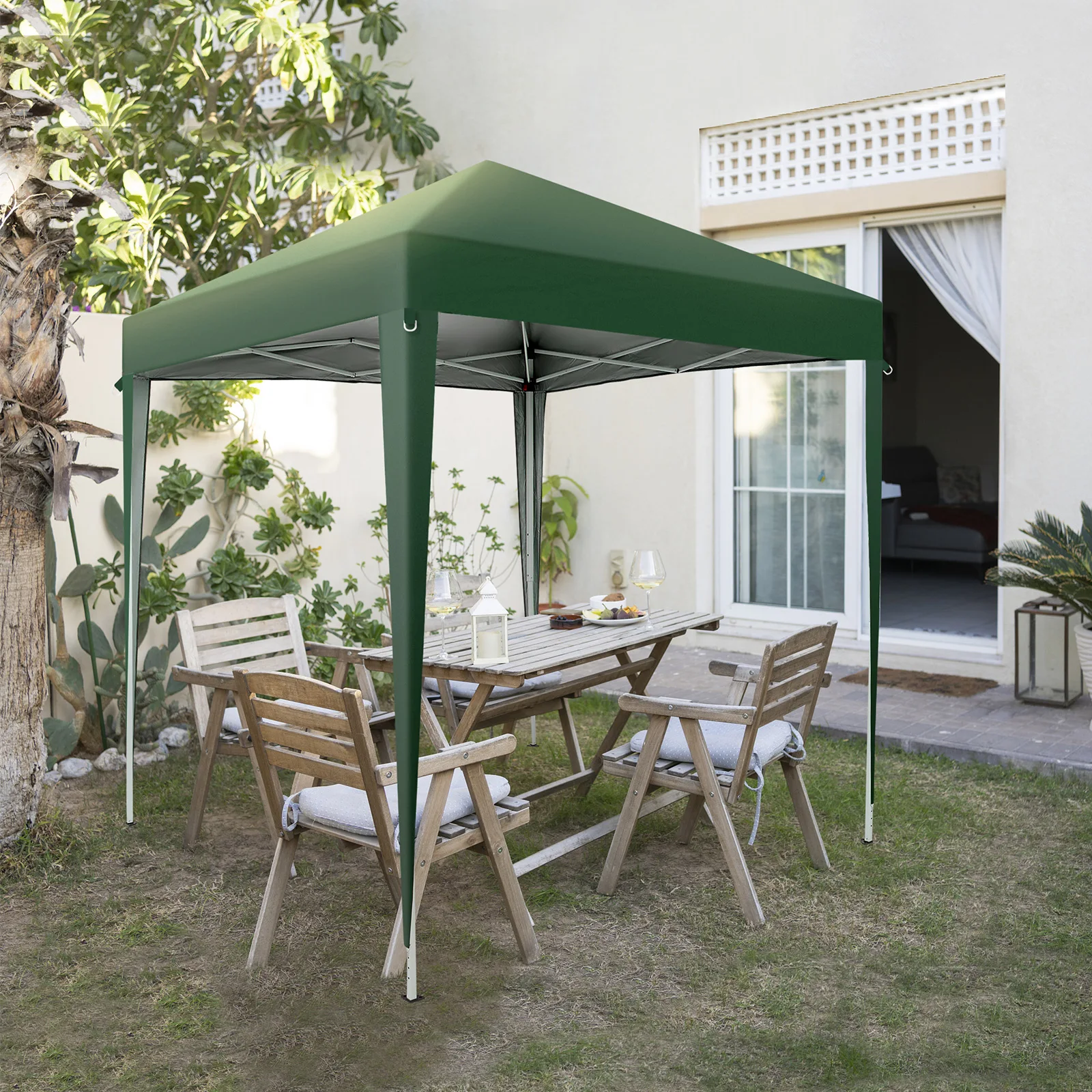 

2 x 2m Practical Waterproof Right-Angle Folding Tent Green