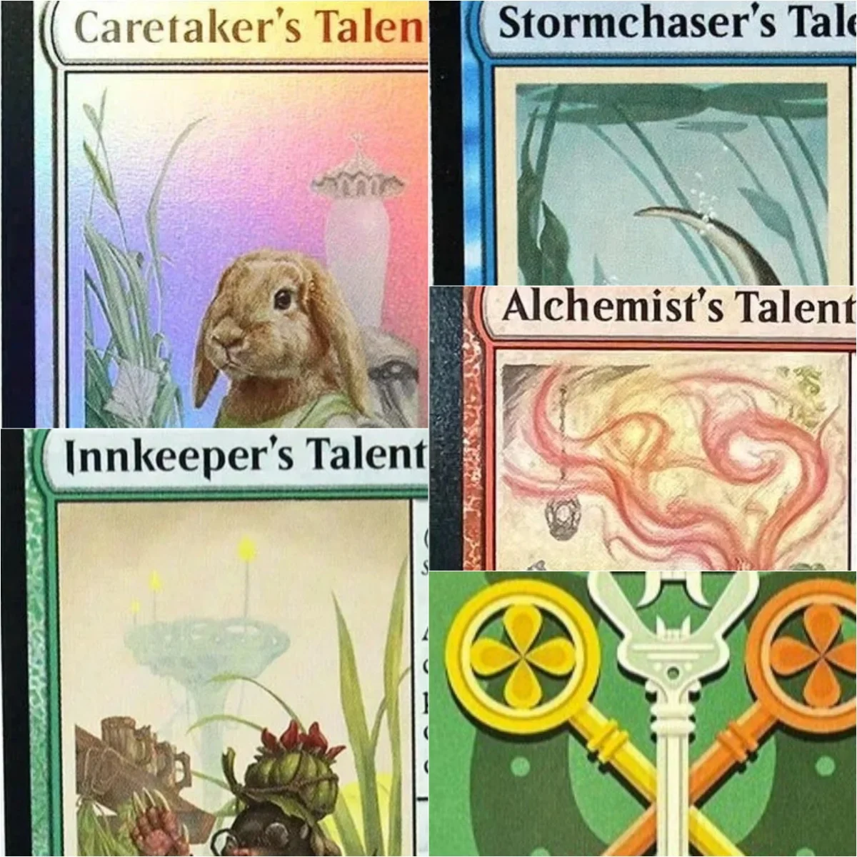 BLB “Innkeepers Talent/CareBtakers Talent” Magical Proxy Black Top Quality Proxy Playing Cards Board Game Deck Trading Cards