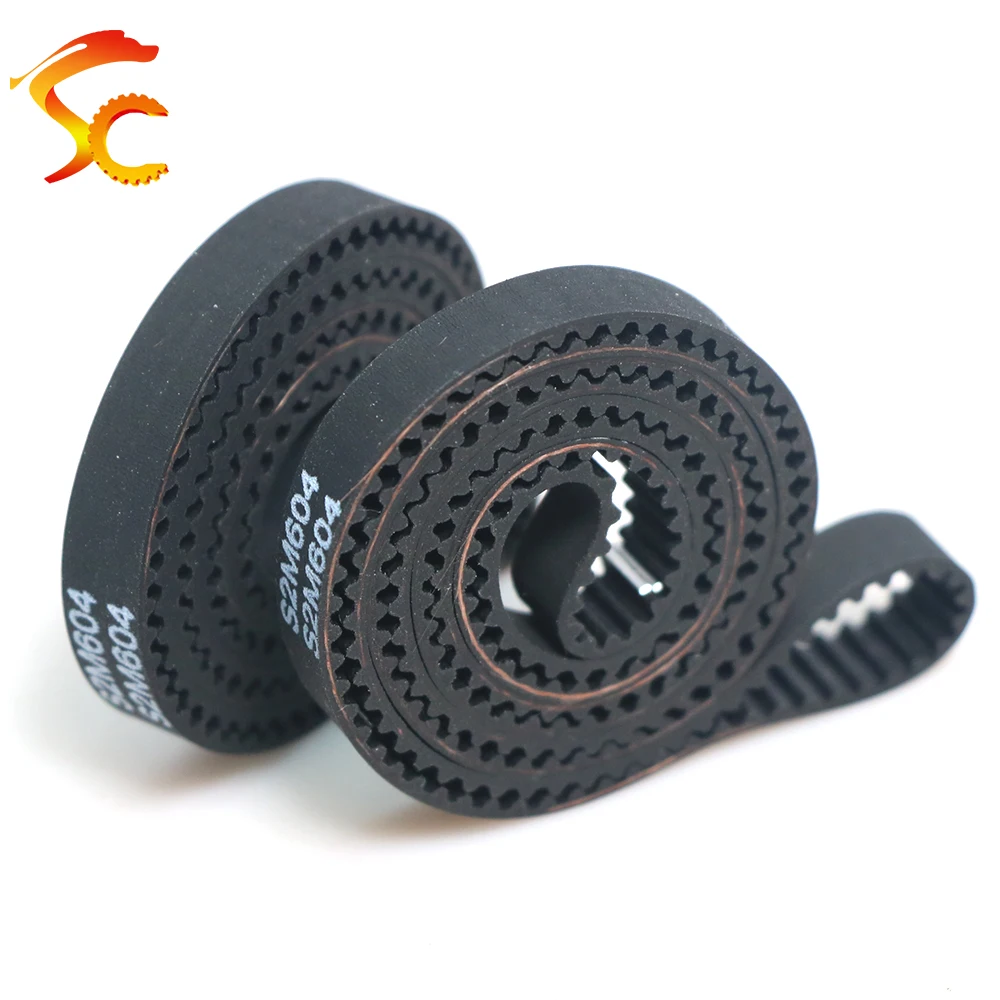 S2M Timing belt length 590/594/600/604/614/616/630/634/636/640mm Width 3~20mm STPD 2M Rubber Synchronous belt