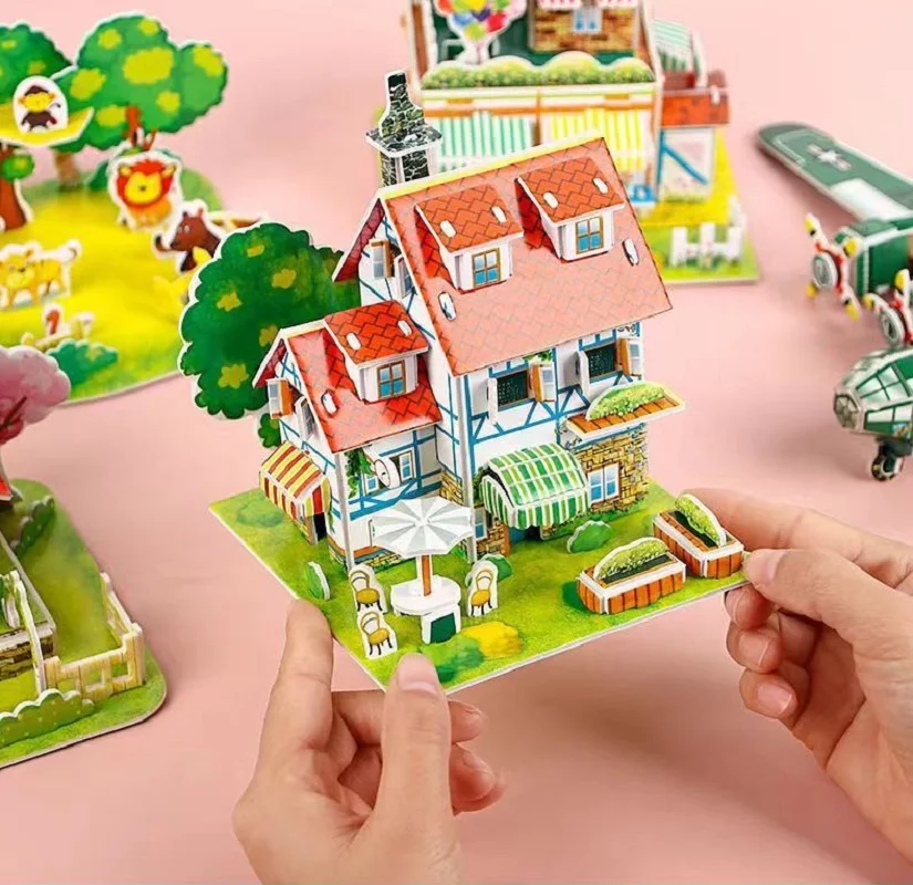 Eva Schaum 3d DIY Montage Puzzle Tier Bauernhof Garten frühe Entwicklung Kind spielen Indoor Home Urlaub Geschenk Spielzeug anstelle von elektronischen