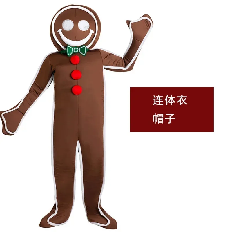 Halloween Cosplay Gingerbread Cosplay School Stage Performance Costume Party Annual Meeting Adult Mascot Man Costume G1505