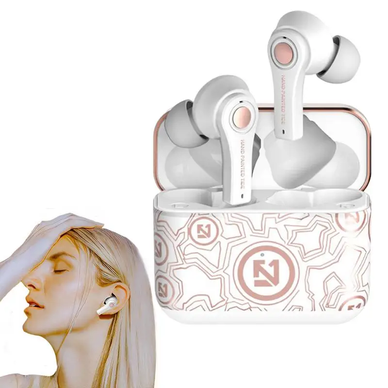 Rondaful  TS-100 Wireless Earphones 5.0 Mini Earbuds Stereo Bass Noise Cancelling Sports Waterproof Earbud In Ear