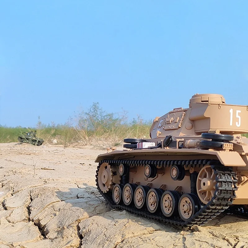 Kubin Kehenglong 3849-1 1:16 Carro armato tedesco Panzer III tipo H Simulazione Telecomando Carro armato competitivo multifunzionale elettrico