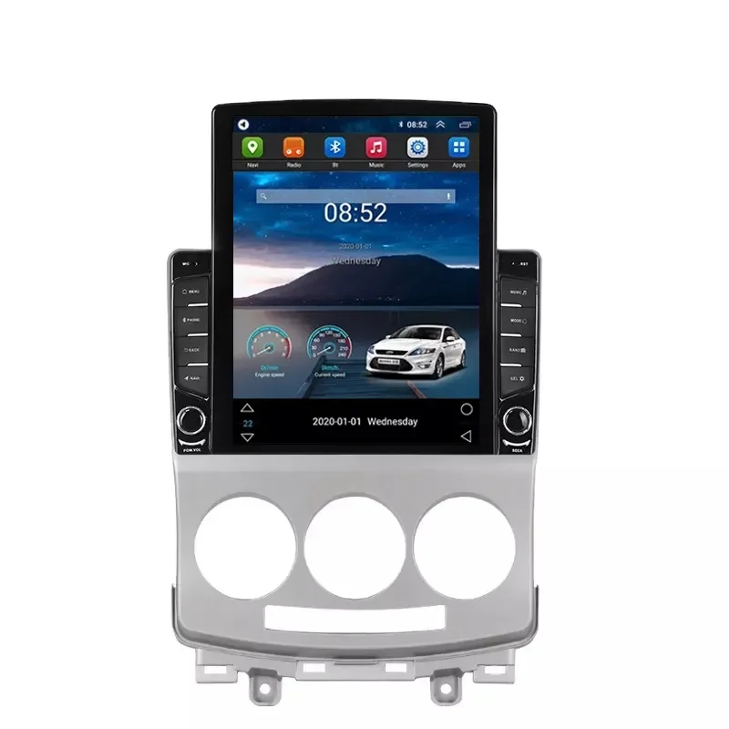 Tesla Android 13 1G + 16G Quad Core เครื่องเล่น DVD สำหรับ MAZDA 5 2005-2010วิทยุวิดีโอระบบเสียงสเตอริโอ WiFi BT IPS DSP