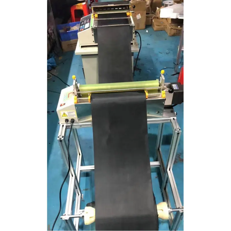 Tape cutting machine, automatic feeder device, sewing equipment feeder, microcomputer