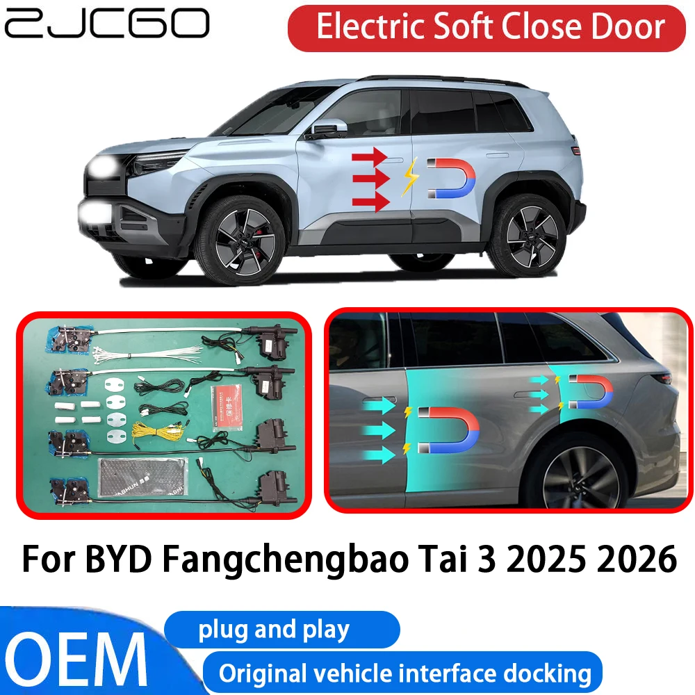 

for BYD Fangchengbao Tai 3 2025 2026 Car Automatic Electric Soft Close Door Closer System OEM Plug and Play Comfort Closing