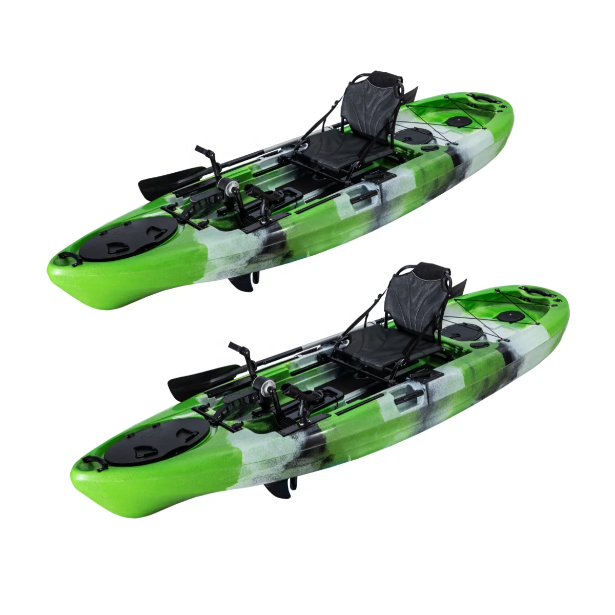 10FT Classic Pedal Fishing Kayak Plastic Canoe For Outdoor Play For Newcomers With Pedal Drive And HDPE Hull