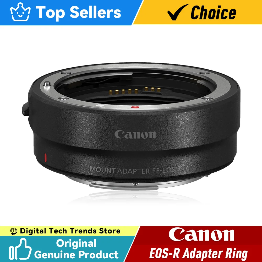 Original Canon EF-EOS R Adapter R Series Body to EF Lens for R3 R5 R6 R7 R8 R10 R50 RP Canon EOS R Adapter