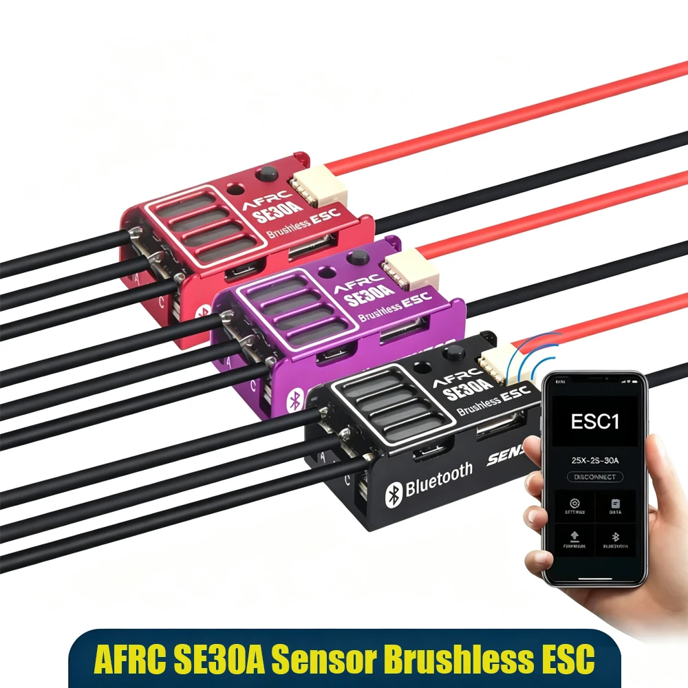 SE30A Bluetooth Electronic Speed Controller Programmable Brushless ESC for 1/24 1/28 Scale Mini RC Car Drift Racing Accessory