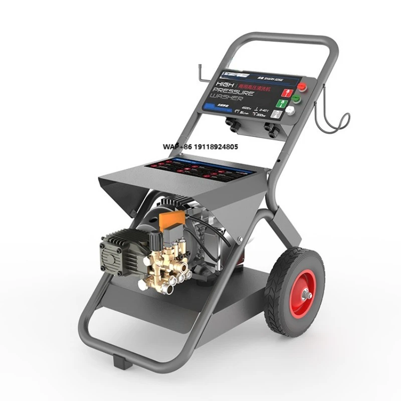 

Профессиональная высокомощная мойка высокого давления 4.5 кВт (4500 Вт), переменный ток 380 В, производительность 15 л/мин, давление 200 бар (20 МПа), 2900 фунтов на кв. дюйм