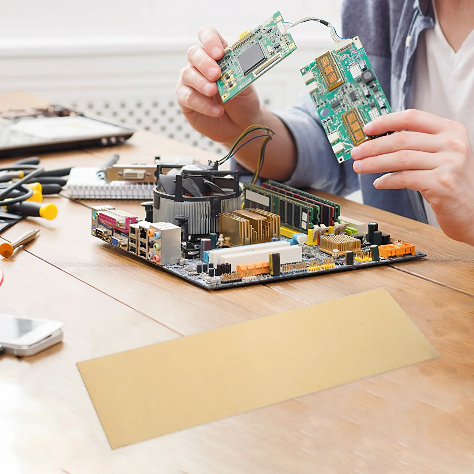 

Brass Sheet for Architectural Use Heavy Duty Repair Flat Plate Hardware Jewelry Fixtures Decorative Crafts Metalworking Plates