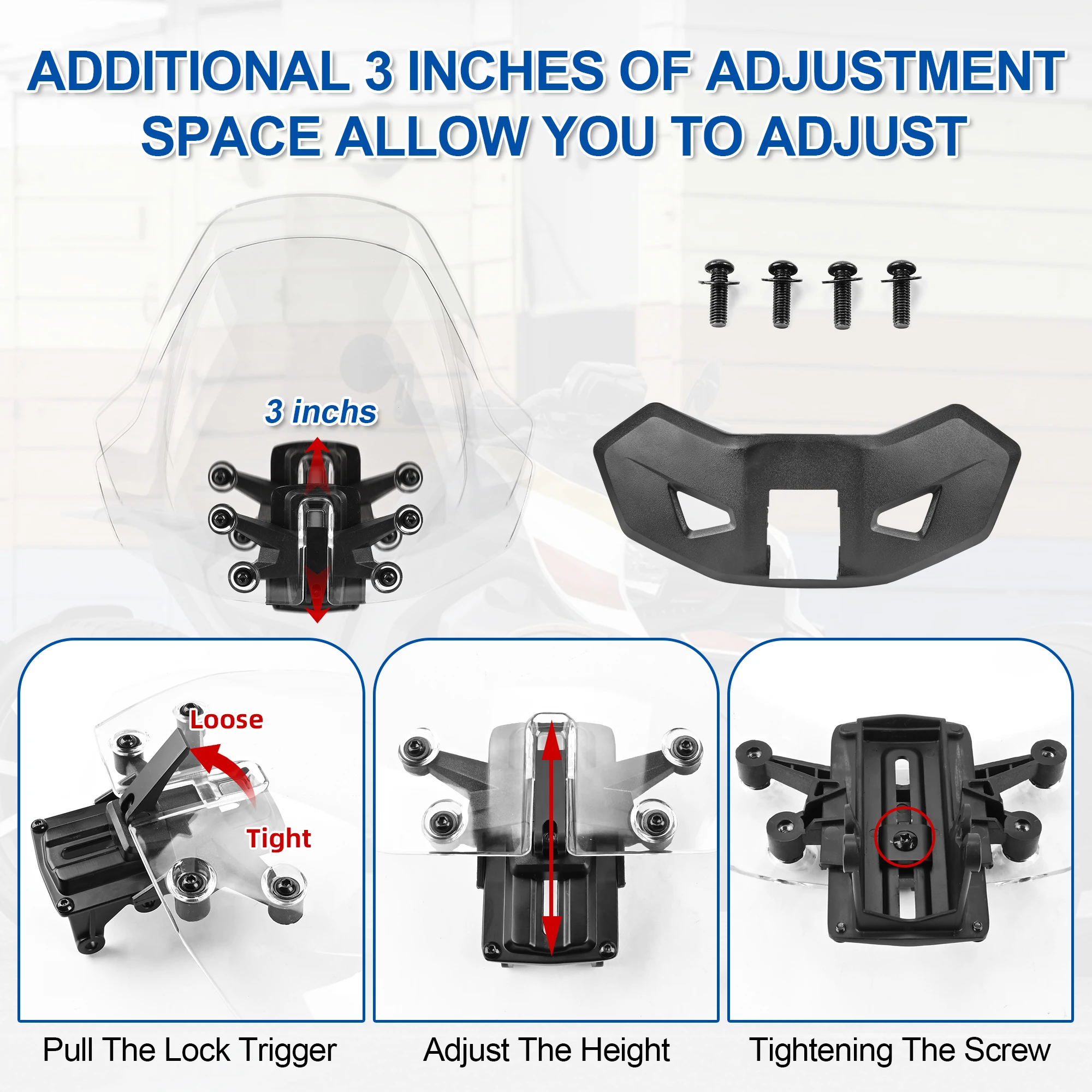 Wind Off. Clarity On. – For Ryker 600/900/Rally Adjustable Deflector That Keeps Your Ride Smooth and Clear