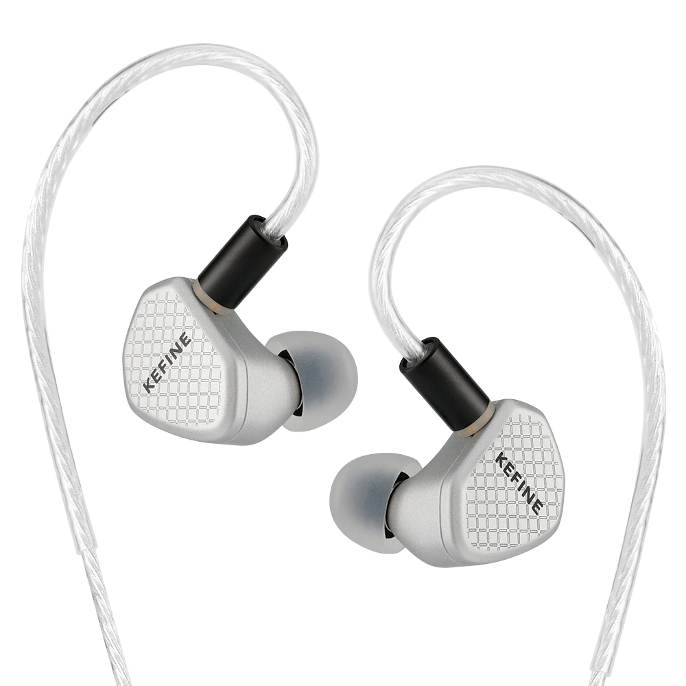 Angelears Kefine Klean SV ＆ Klean Black 10mm DLC Diaphragm Dynamic Driver IEMs Hi-Fi Słuchawki douszne z przetwornikiem dynamicznym, membraną DLC 10mm, dyszami i kablem SPC — zdjęcie produktu 7