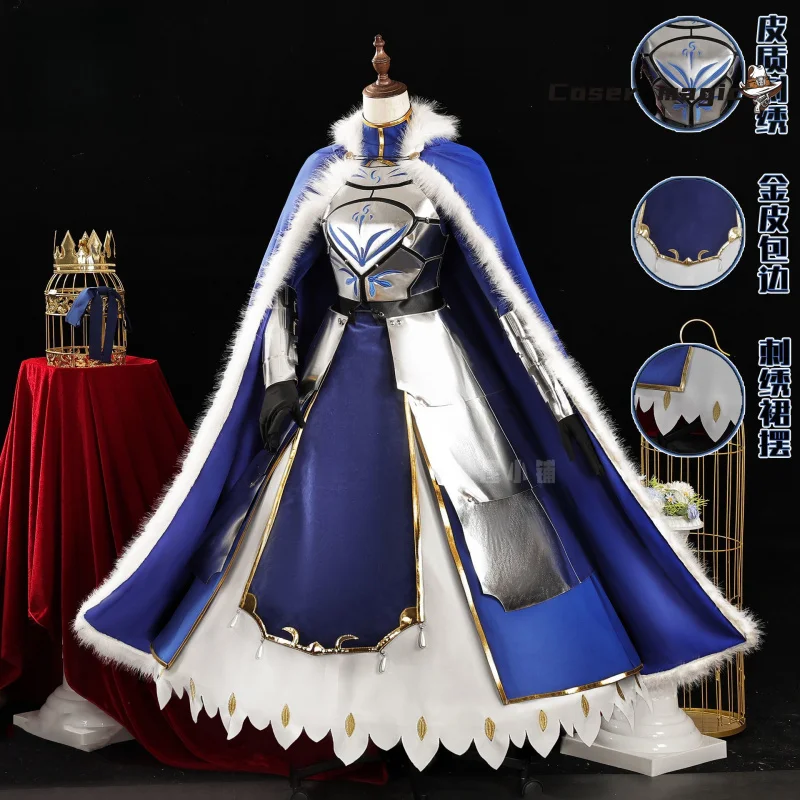 Disfraz de Fate/Grand Order Saber Altria Pendragon, uniforme para Halloween, carnaval, fiesta, Navidad, juego de rol, ropa