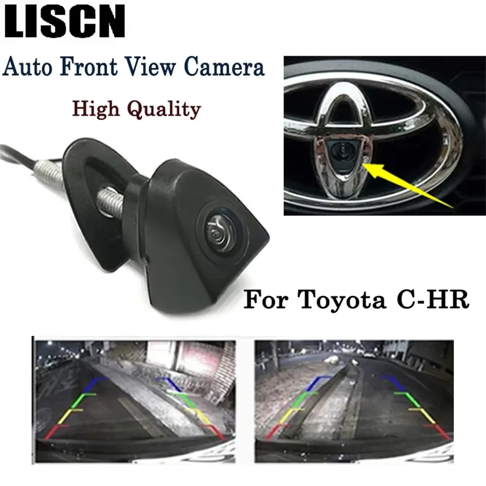 For Toyota Camry Highlander LEVIN Car Front View Logo Parking Camera CCD Night Vision Backup camera installation in the car logo