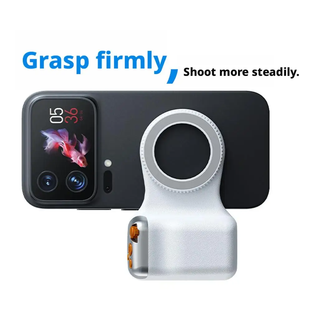 

Magnetic Phone Camera Shoot Hand Grip Smartphone Camera Shutter Grip Shooting Aid Remote Control Handle For IPhone V2A1
