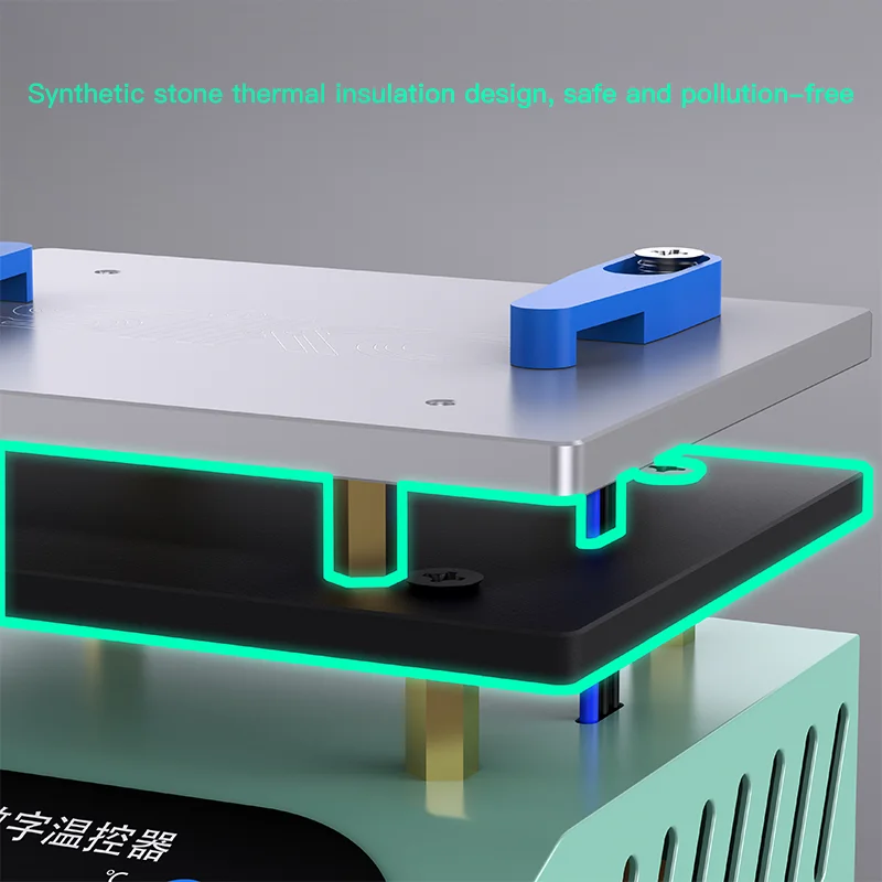 MINI SK-H2 ดิจิตอลอุ่นแพลตฟอร์มอิเล็กทรอนิกส์ร้อนแผ่นซ่อม Hot Plate Station สําหรับ PCB LCD ซ่อมฟรีแหนบ