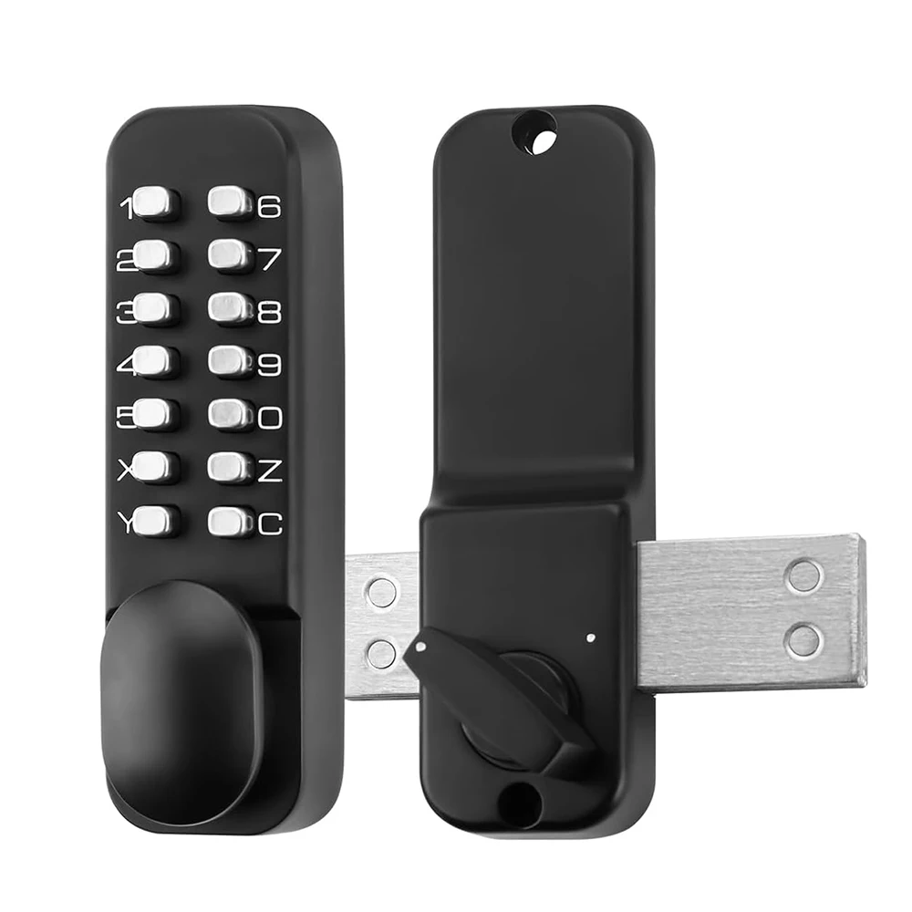 serrure-de-porte-a-clavier-mecanique-sans-cle-avec-pene-dormant-verrouillage-manuel-interieur-exterieur-sans-electronique-noir-mat
