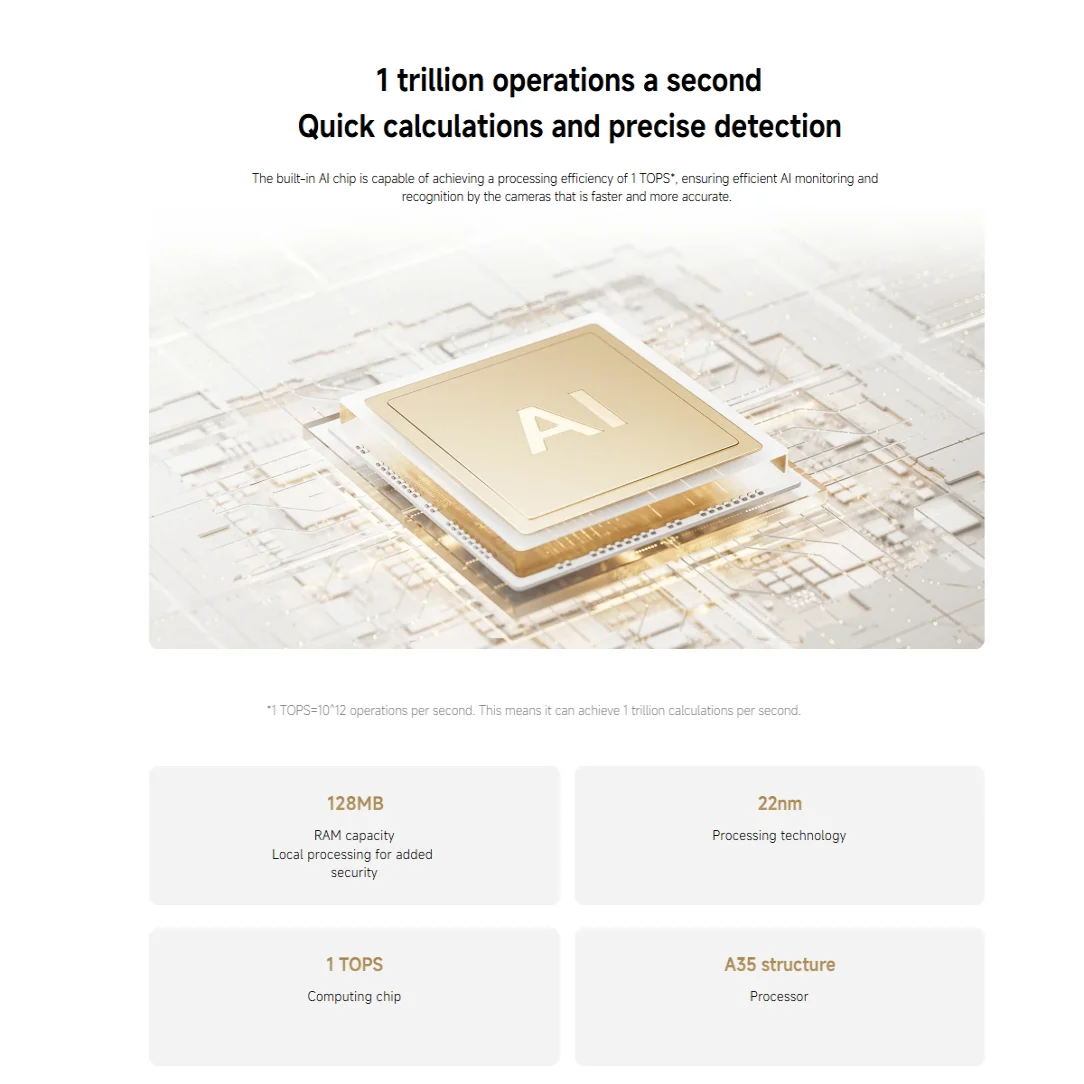 

Xiaomi C300 Dual-Camera Smart Camera - Dual Lens, Dual Screen, Collaborative View, AI Care