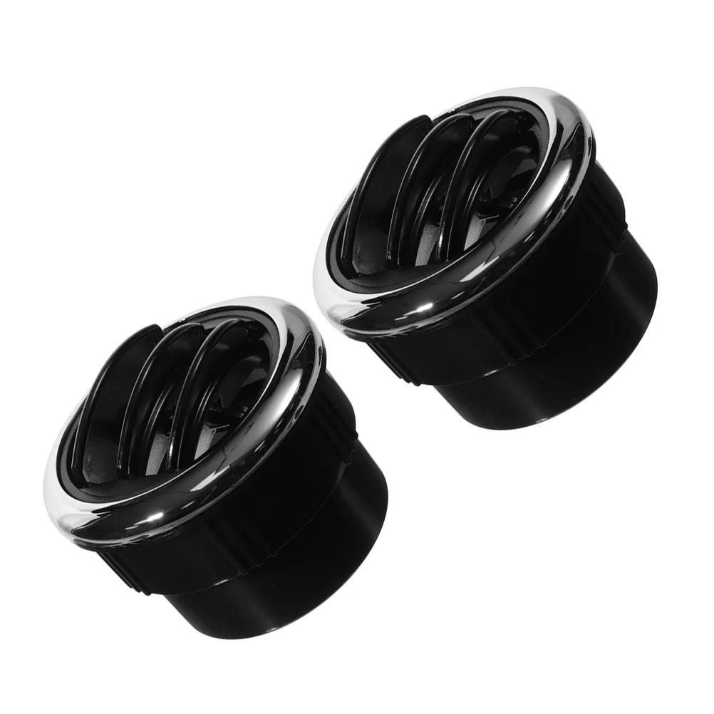 2 قطعة Rv منفذ تكييف الهواء شبكة تنفيس مستديرة متعددة الاتجاهات للحافلات المدربين عملية هادئة براعة متينة #5