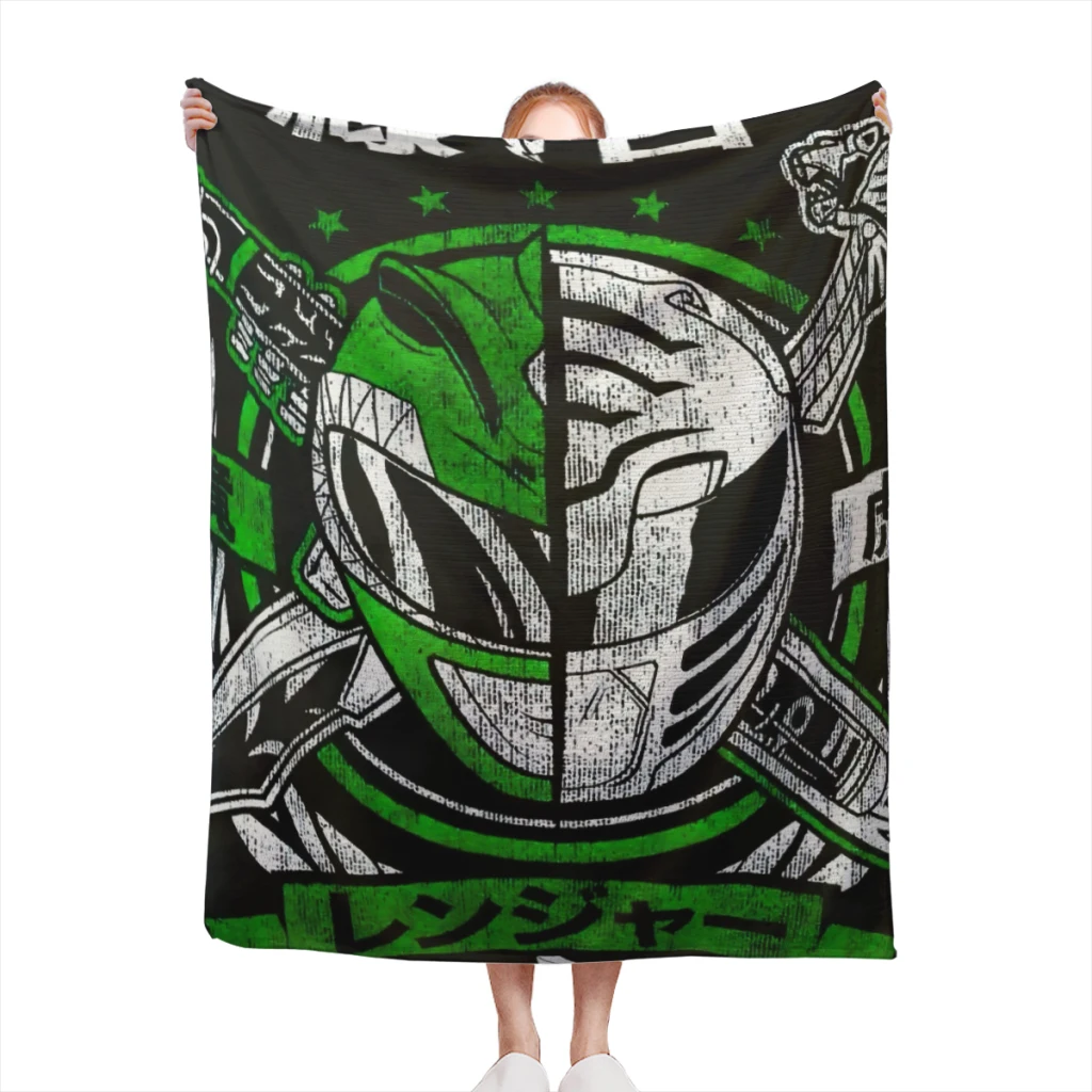 Mighty Morphin Power Ranger Comfortable Flanne Blanket Fluffy Soft Bedroom Decor Sofa Blankets Comforter Home and Decoration