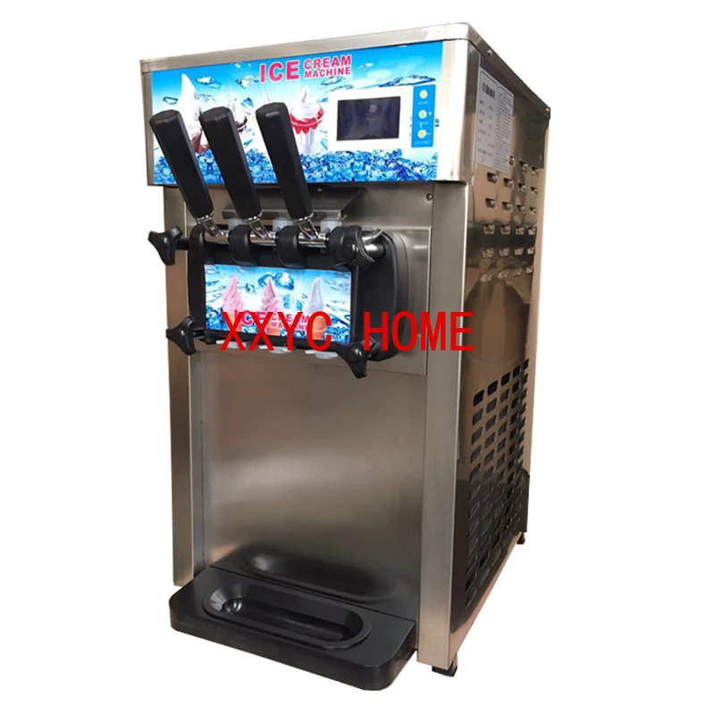 1200W 220/110V Cream Machine with 3 Different Fruit Freezer Hard MixingMaking Machine