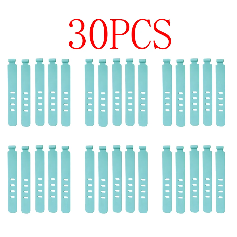 30/5PCS Kabel Organizer Krawatten Ladegerät Kabel Management Silikon Kabel Straps Draht Manager Maus Kopfhörer Halter Daten linie Wickler