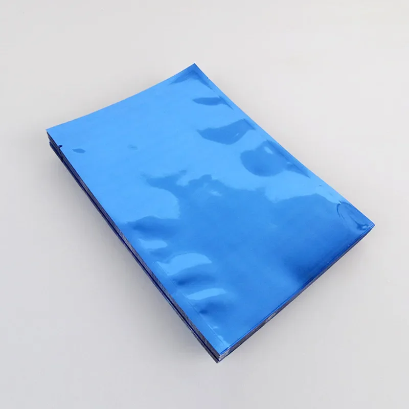 200Pcs/Lot 6*9cm Blue Vacuum Bags for Food Storage Aluminum bags Plain Vacuum Storage Bag Custom Printed Heat Seal Aluminum Bag