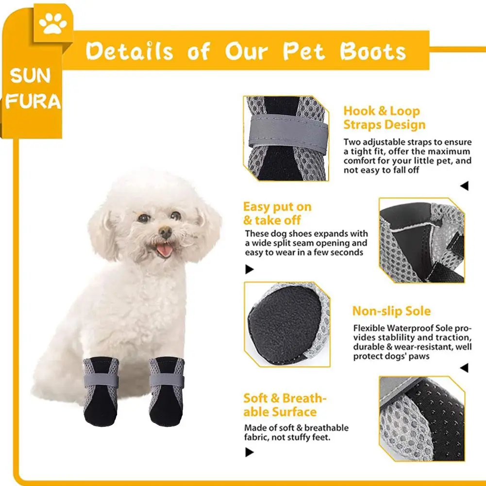 Pet Dog Shoes Waterproof Pet Dog Socks Shoes Pet Dog Pet Accessories Shoes Dog Decoration Pet Clothing Supplies B1T1