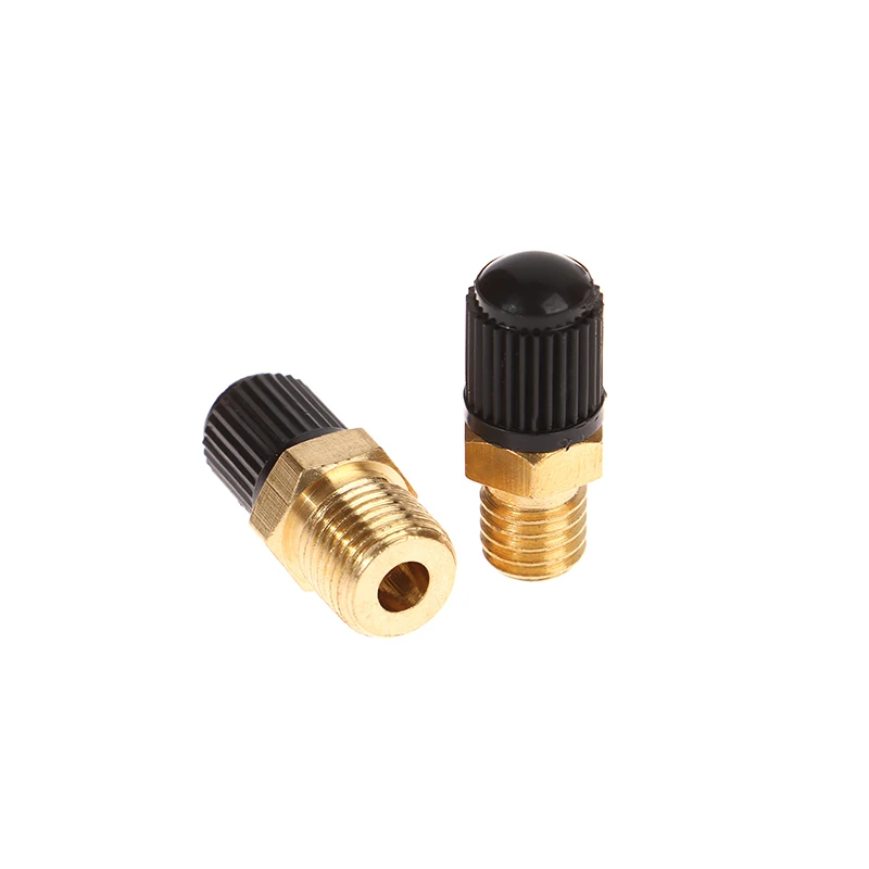 1PC DIY Accessories Air Compressor Tank Fill Valve Hexagonal Brass Tank Fill Valve M8/M10 Threaded Valve Core