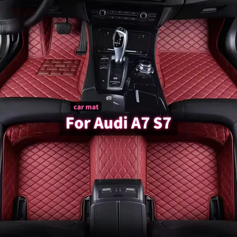 Custom Car Floor Mats For Audi A7 S7 2010 2011 2012 2013 2014 2015 2016 2017 2018 2019-2023 Auto Carpets Foot Coche Accessories