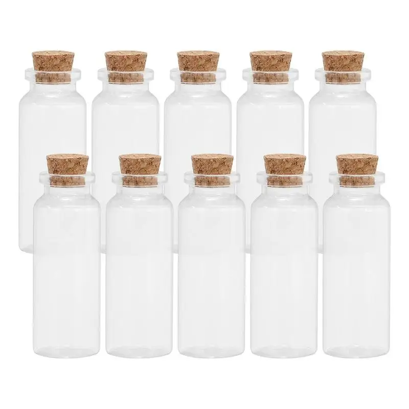 Small Glass Bottles With Cork 10 Pcs Empty Glass Jars Tiny Message Bottle Tiny Glass Bottles Glass Jar With Cork Stoppers