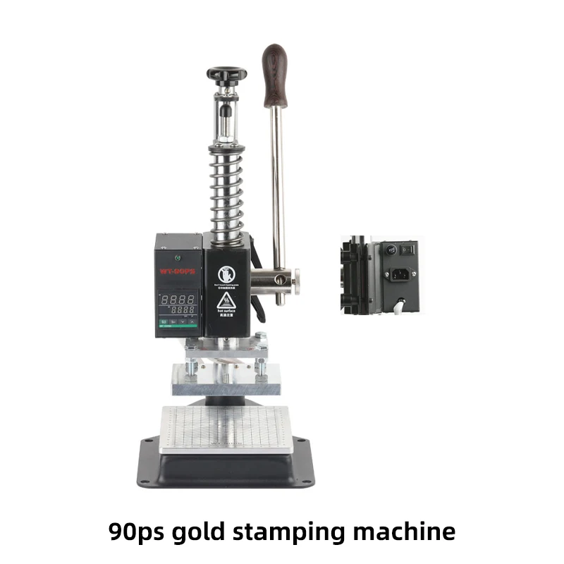 Small Manual Stamping Machine PU Leather Diamond Cutting LOGO Note Die Cutting Machine Hot Stamping Hot Pressing Marking Machine