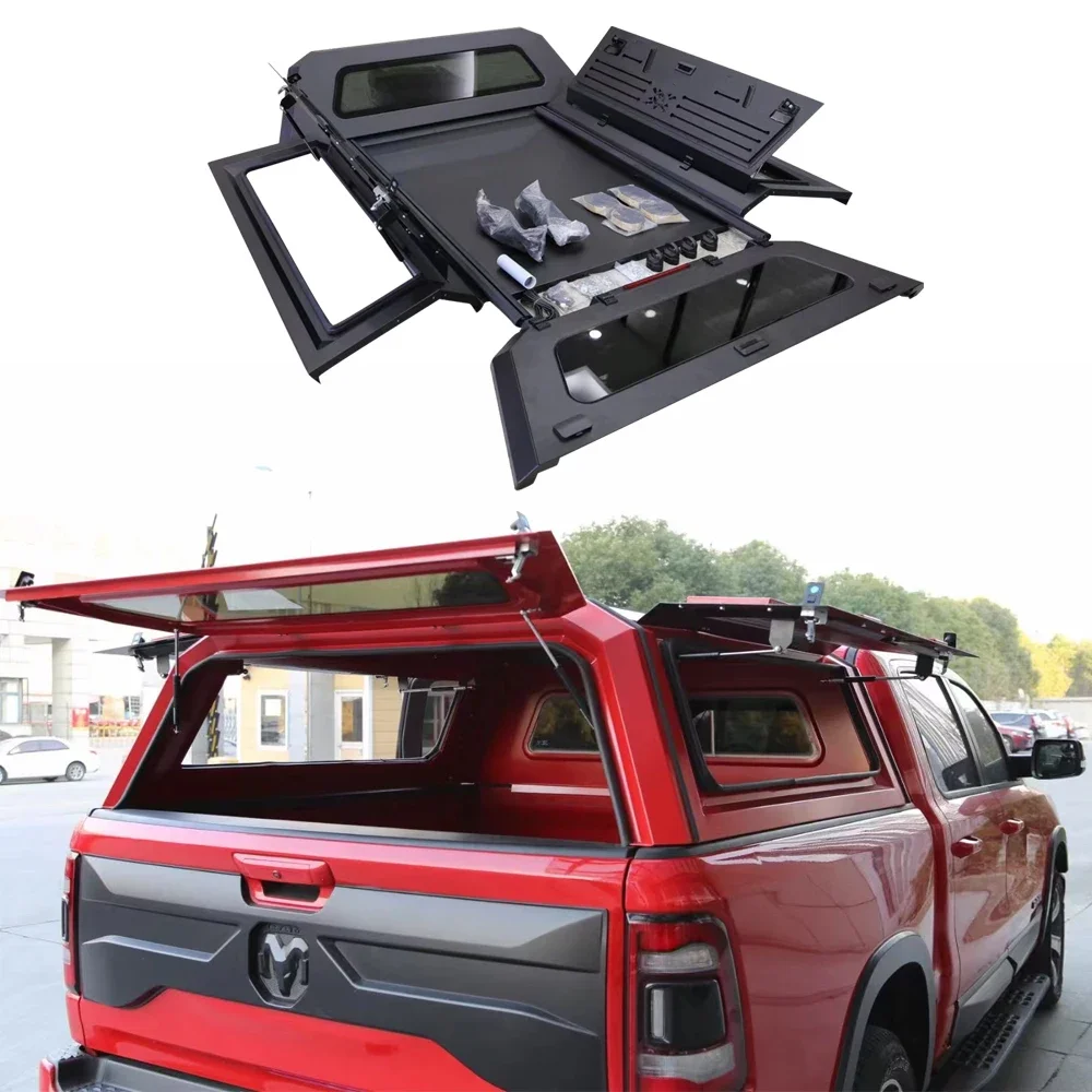 High Quality Wholesale Custom Cheap Aluminum Tonneau Cover Truck Topper Camper Pickup Bed Covers For F150