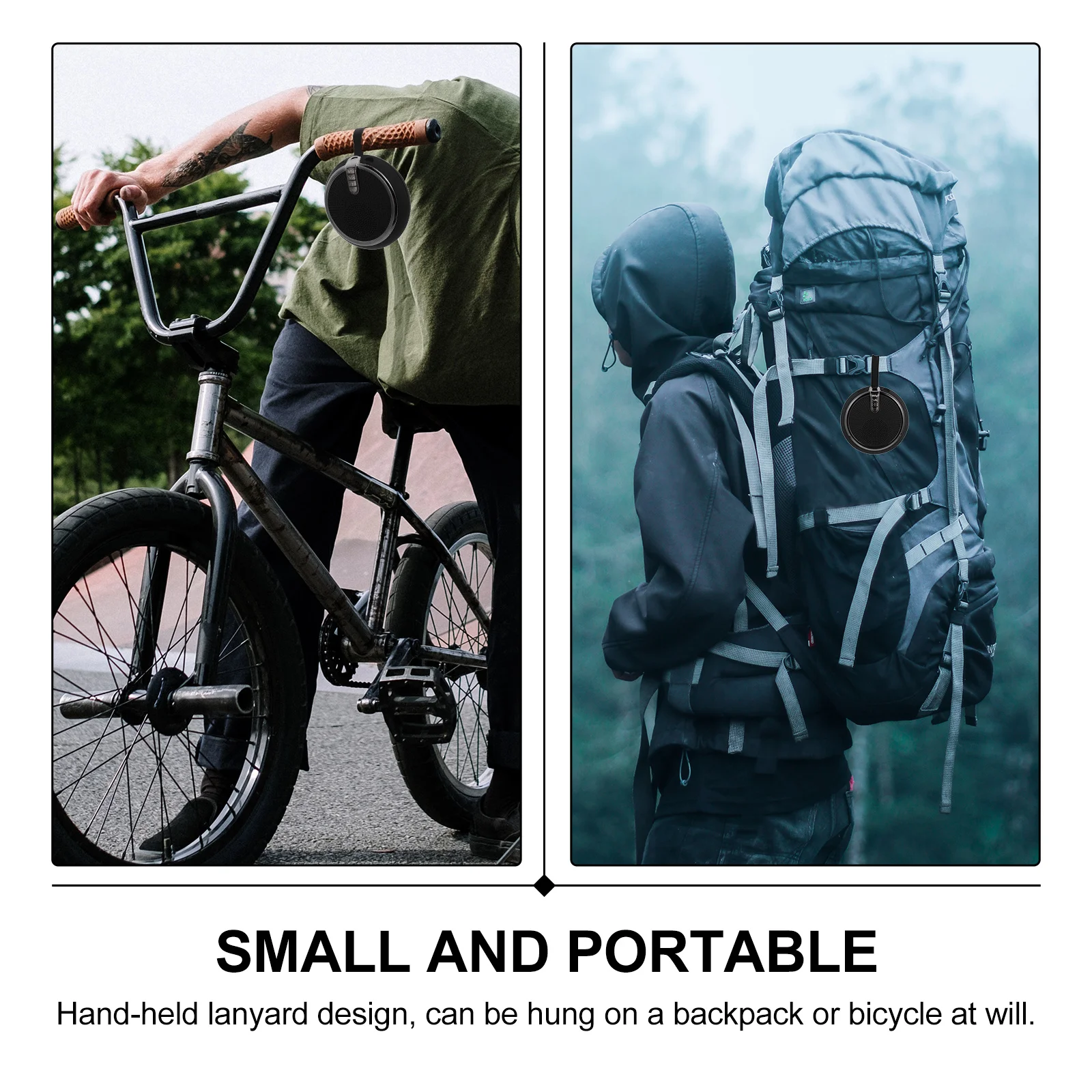 

1pc Speaker Portable Mini Stereo Soundbox For Outdoor Home Music Player Multi-Purpose Small Loudspeaker Practical