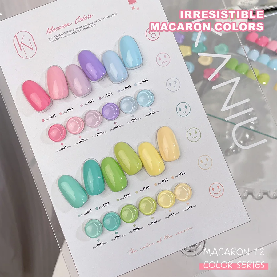 12 ml Sättigte Farbe Macaron Nagellack Semi Permanent Mineral Pigment Gel Nagellack Abnehmbare Diy Candy Farbe Nagellack