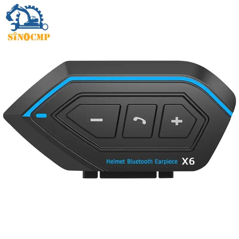 

Гарнитура для мотоциклетного шлема для Softmax X6 Bluetooth 5,0 навигация громкой связи аксессуары для мотоциклов