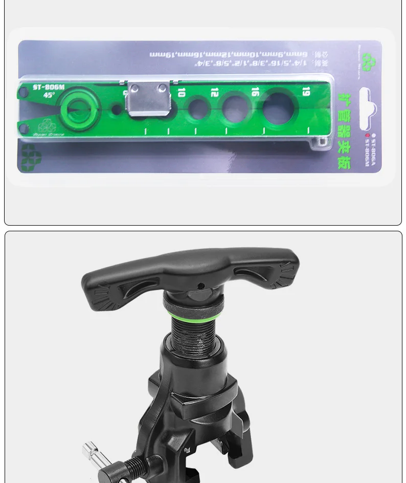 Flaring Tool Air Conditioner Tool Reamer Copper Pipe Maintenance Eccentric Tube Expander Tool DSZH ST806A Metric Imperial Splint