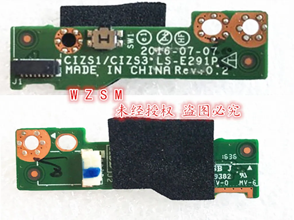 

1PCS-3PCS NEW Original For Lenovo Yoga 370 Power Button Switch Board LS-E291P test good