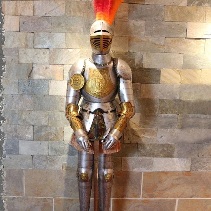 Decorated knight armor/European medieval retro samurai/European bar lobby decoration 2m