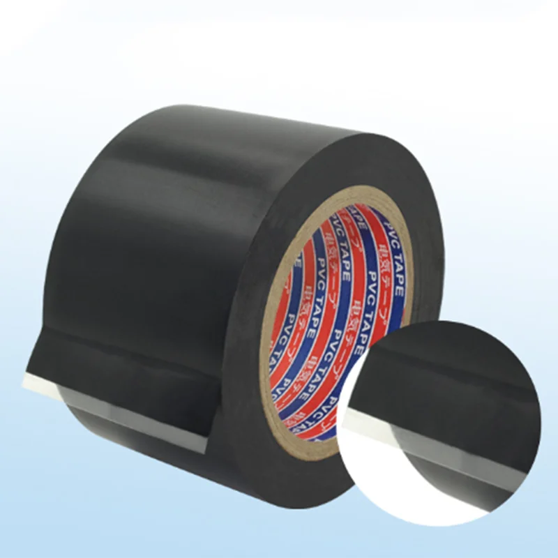 PVC Pipe Tape Waterproof High-viscosity Thermal Insulation Tapes Black Rubber Plastic Tapes Anti-corrosion Pipe Protection