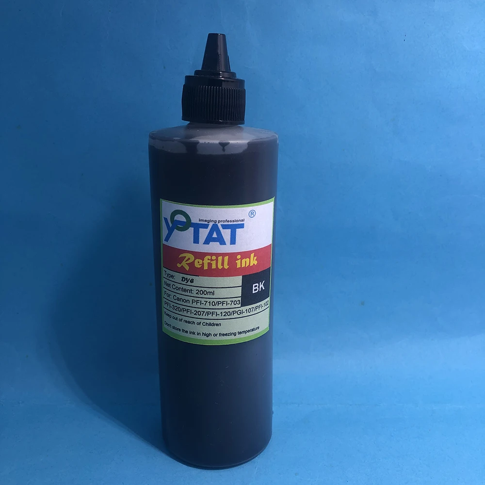 1×200ML/Bottle Pigment Ink Dye Ink for Canon PFI-107 PFI-120 PFI-320 PFI-102 PFI-207 TM200 TM-205 TM-305 TM300 iPF670