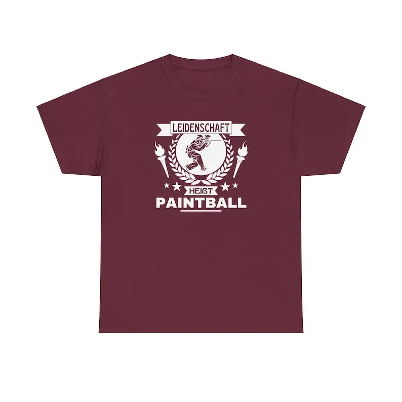 Graphic T-Shirt, Paintball Hobby Gift funny tshirt for passionate outdoor action fans - unisex gift for friends