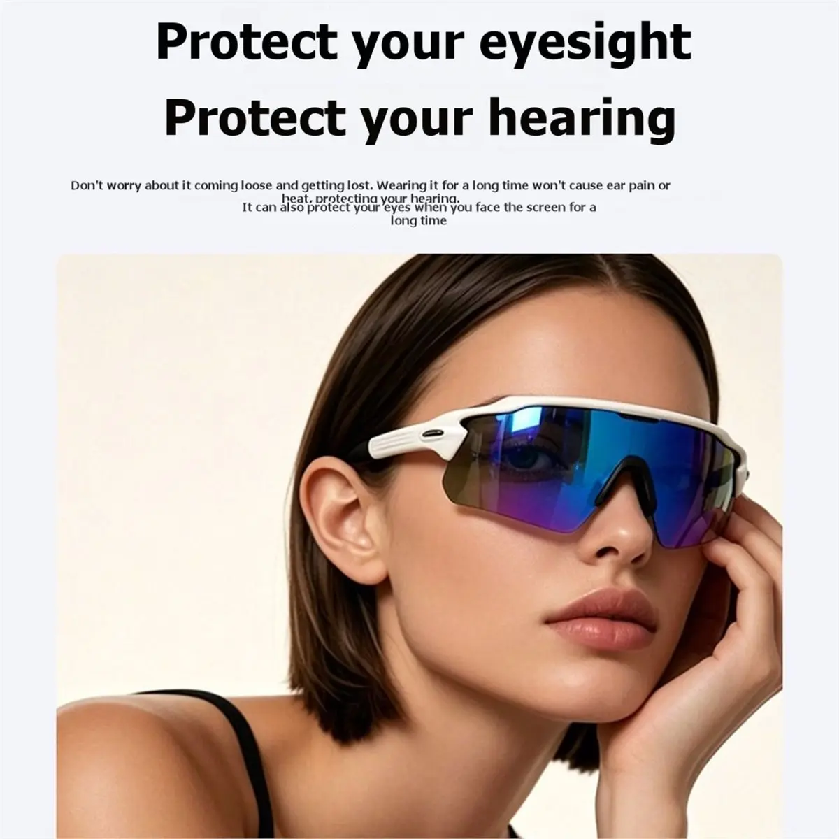 DT85 HOT Sports Smart AI Glasses with Bluetooth Music, Cycling Goggles, and AI Voice Translation HD