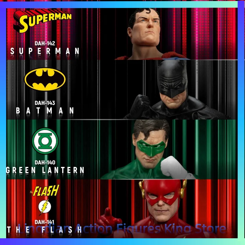 В наличии: Коллекционная фигурка Beast Kingdom 1/9 DAH-140 Супермен, Бэтмен, Флэш, Зеленый Фонарь. Игрушка-подарок.
