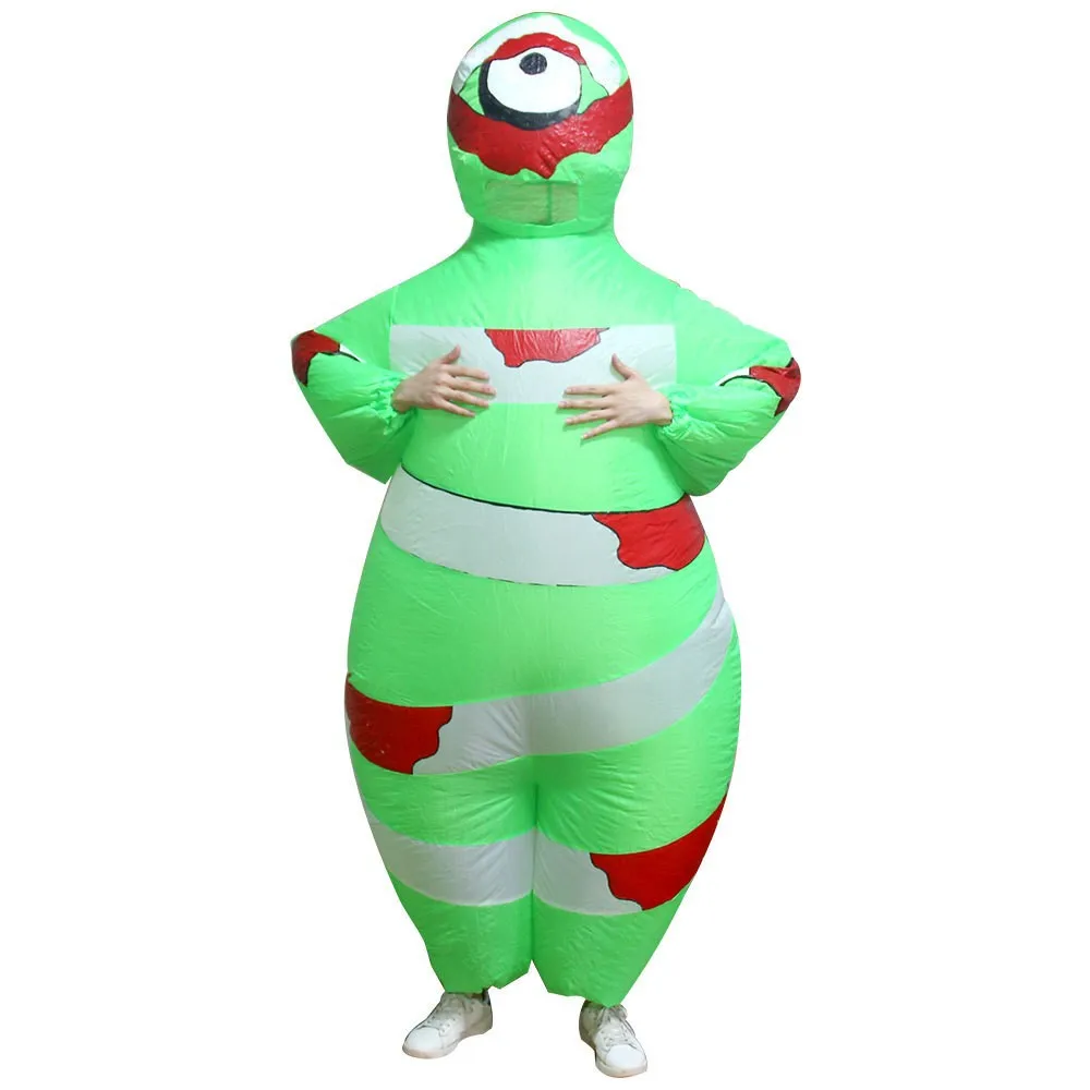 inflate Red nosed clown Cosplay wearable adult animal inflatable costume Halloween Adult Walking animal cyclopia