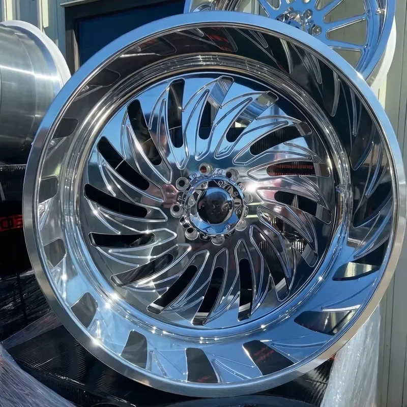 Forgex Custom Polished Forged Wheels 22x10 22x12 22x14 24x10 24x12 24x14 26x12 Deep Lip 8x170 6x5.5 Fit F250 Ram Chevy GMC
