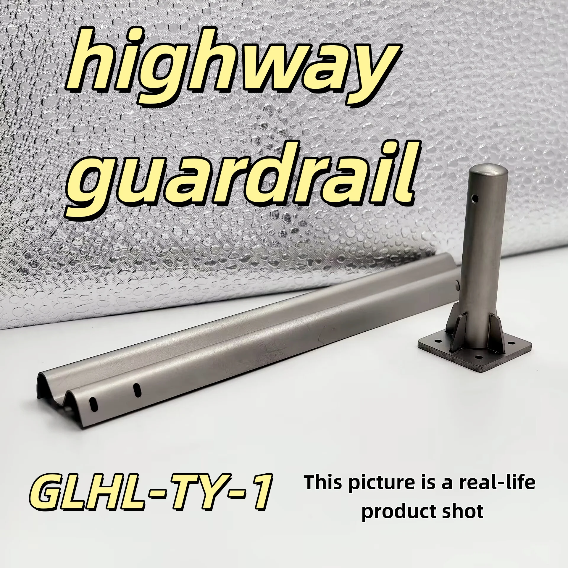 1 set Metal Road Barrier Slave Highway Fence for 1/14 Car Truck Off-road Vehicles Model Secondary Guardrail Highway for Tipper