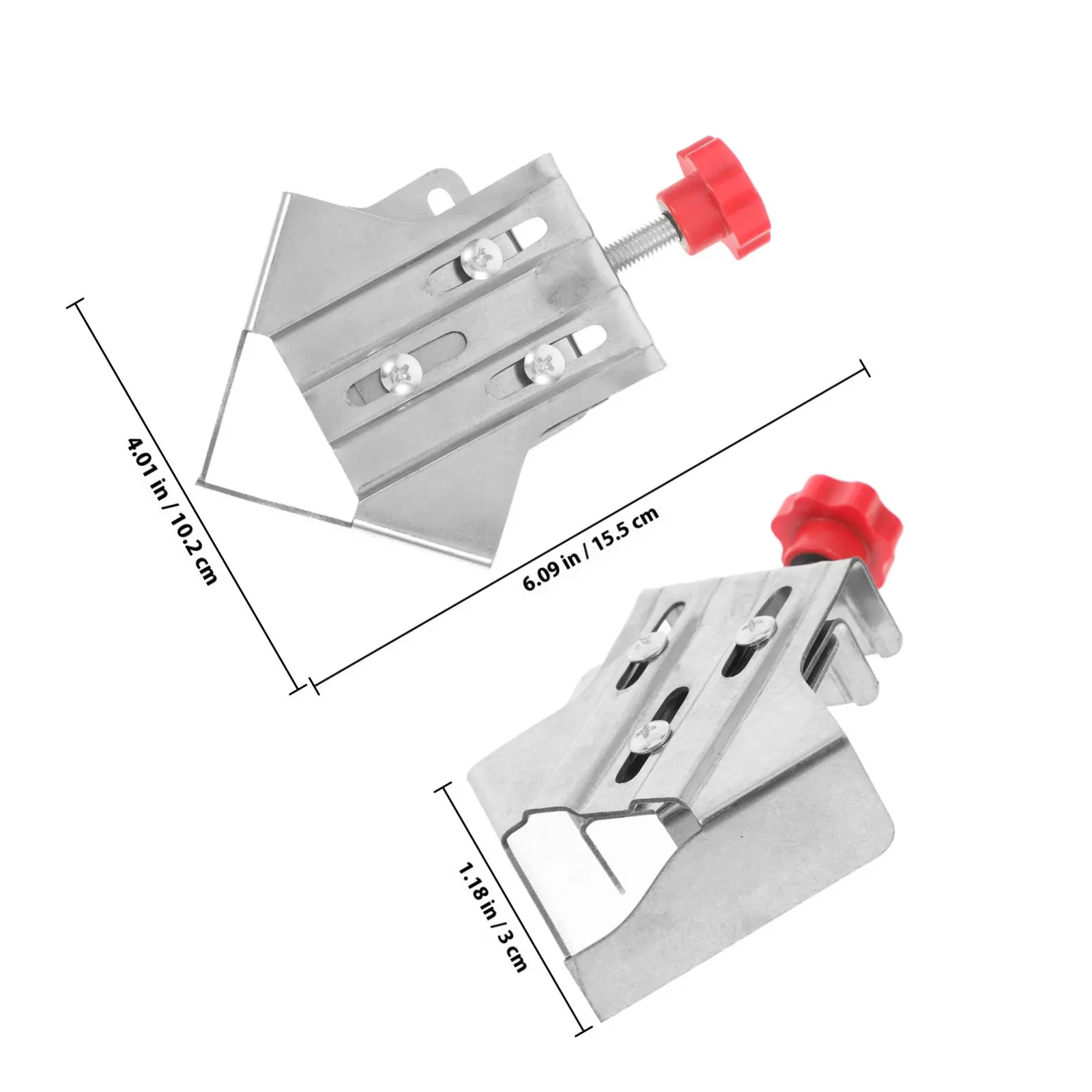 2Pcs Right Angle Clamp Adjustable Stainless Steel Corner Clamp for Woodworking Picture Frame Quick Lock Heavy Duty Corner view 3